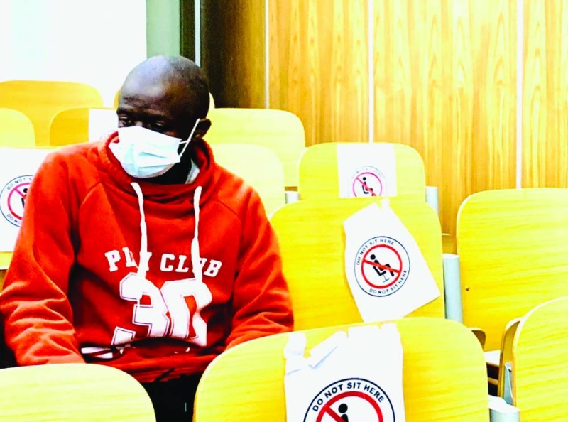 DENIED BAIL: Gomolemo Mmotlanyana at the bail hearing this week. 