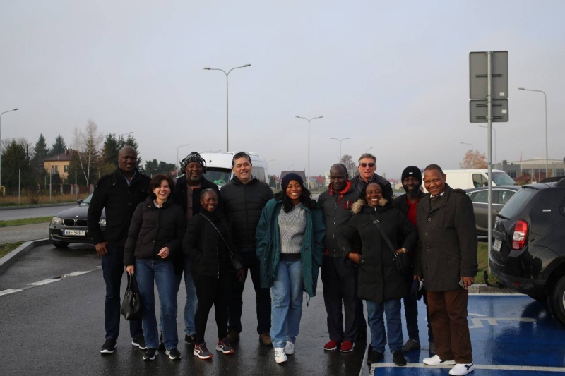 Motswana in war zone, forced into bulletproof vest, helmet Guardian Sun