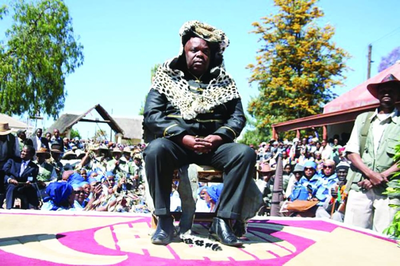 UNDER SIEGE: Kgosi Molope II's throne is under scrutiny as some members of his extended family assert he is not Kgosi Seepapitso's son