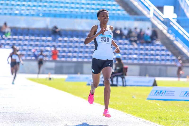 Botswana's 800m national champion Oratile Nowe grew up playing football and long the way, she began participating in marathons where she found success