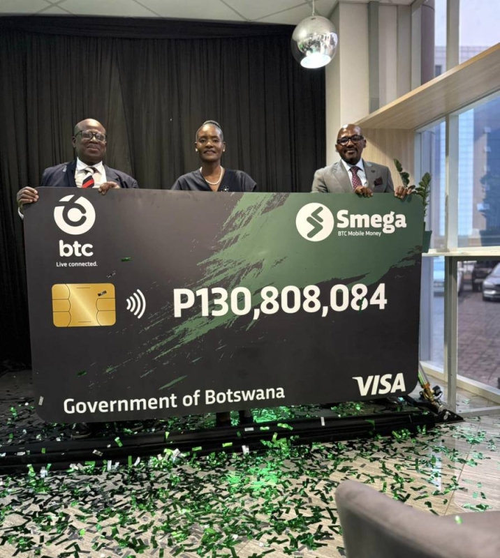 BTC Hands Over P130 Million Dividend to the Government of Botswana ...