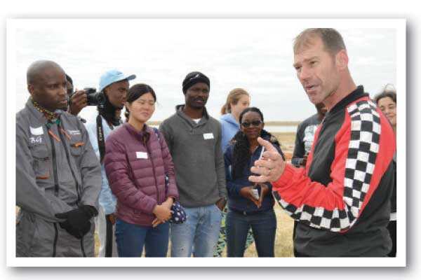 Tandem jumps, a hit at Makgadikgadi Epic