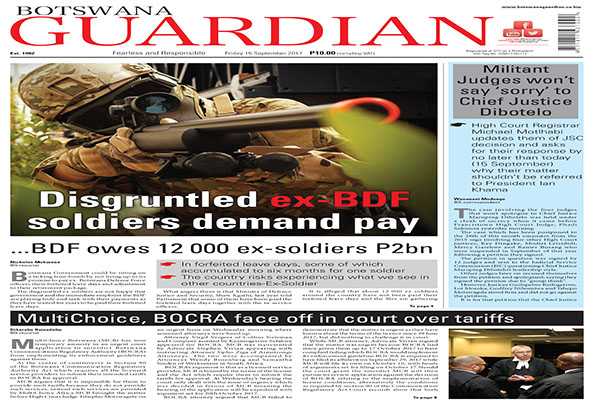 Disgruntled ex-BDF soldiers demand pay