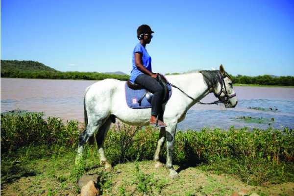 Riding away from Gaborone worries