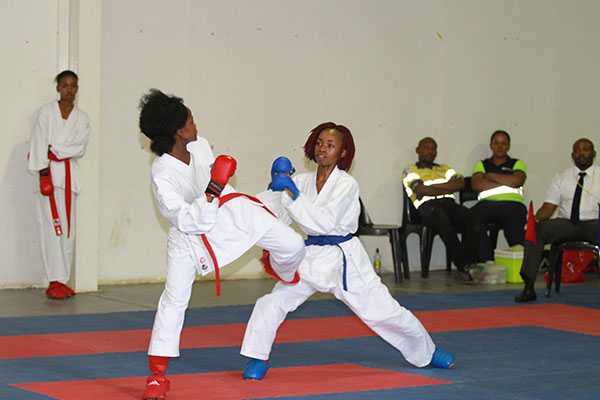 Karate team kicks in Namibia