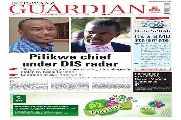 Pilikwe chief  under DIS radar