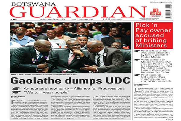 Gaolathe dumps UDC