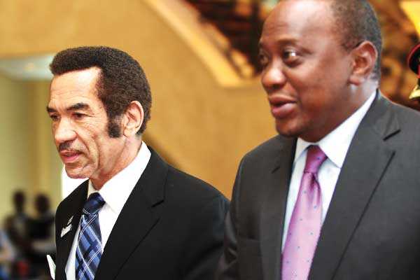 Khama and Kenyatta take jibes at Britain