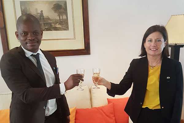 French Envoy, Laurence Beau pays tribute to Frontline Workers on Bastille Day