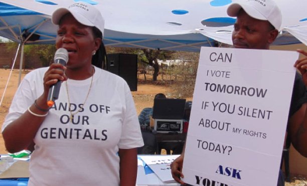 ‘Hands off our genitals’